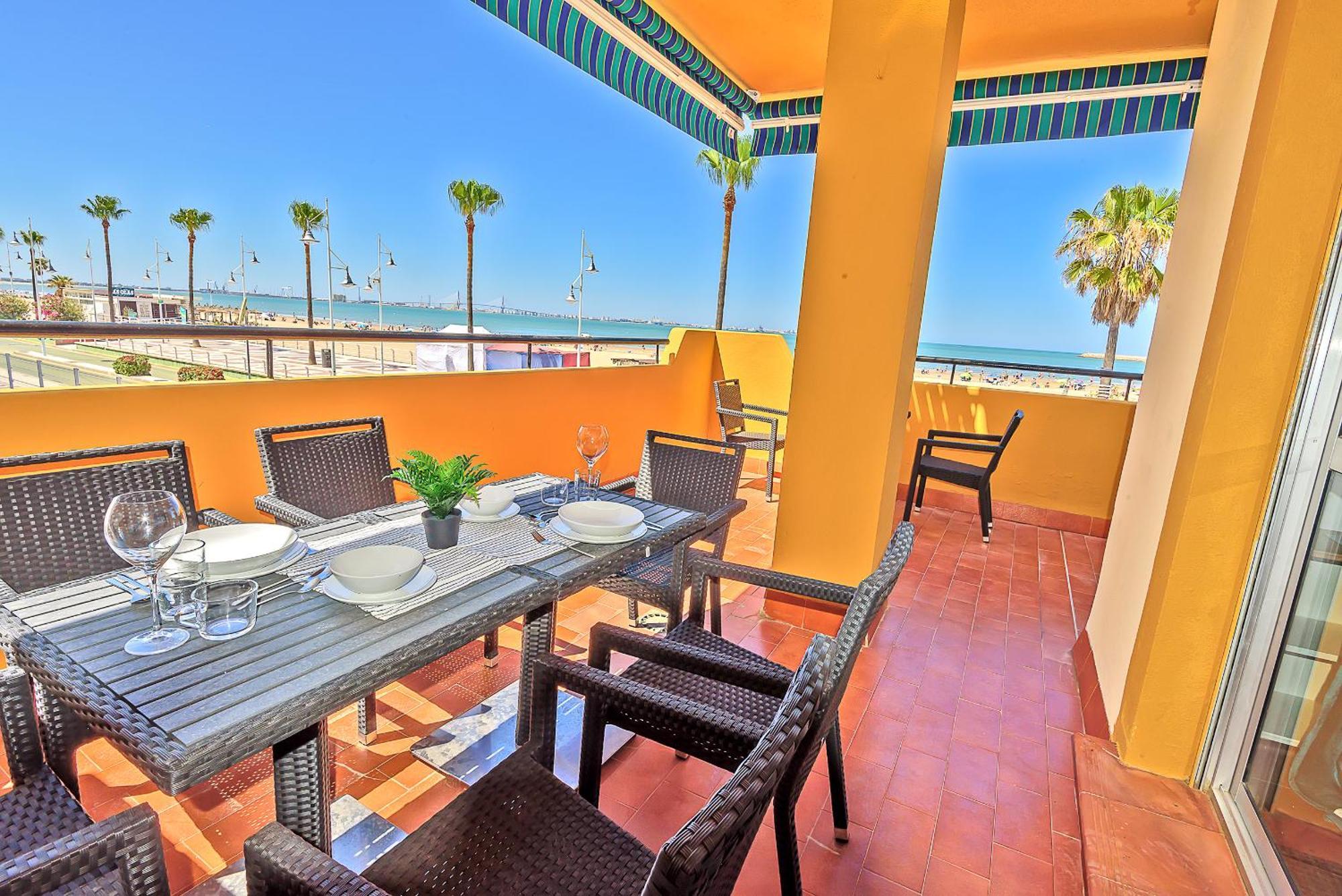Beachfront Duplex 1ª Linea & Terraces Oceanfront El Puerto de Santa María Εξωτερικό φωτογραφία