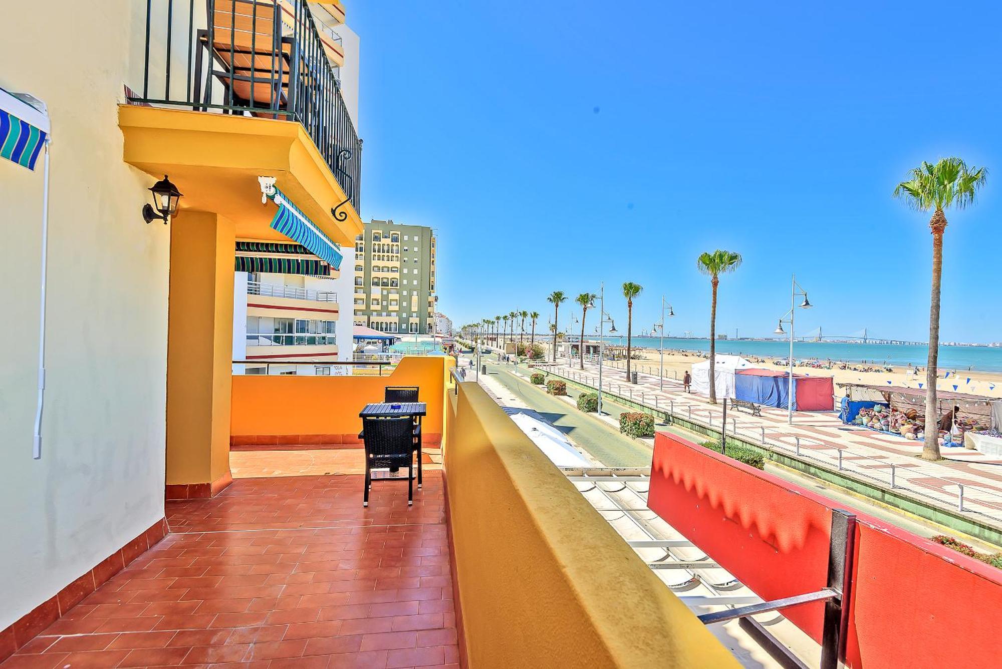 Beachfront Duplex 1ª Linea & Terraces Oceanfront El Puerto de Santa María Εξωτερικό φωτογραφία
