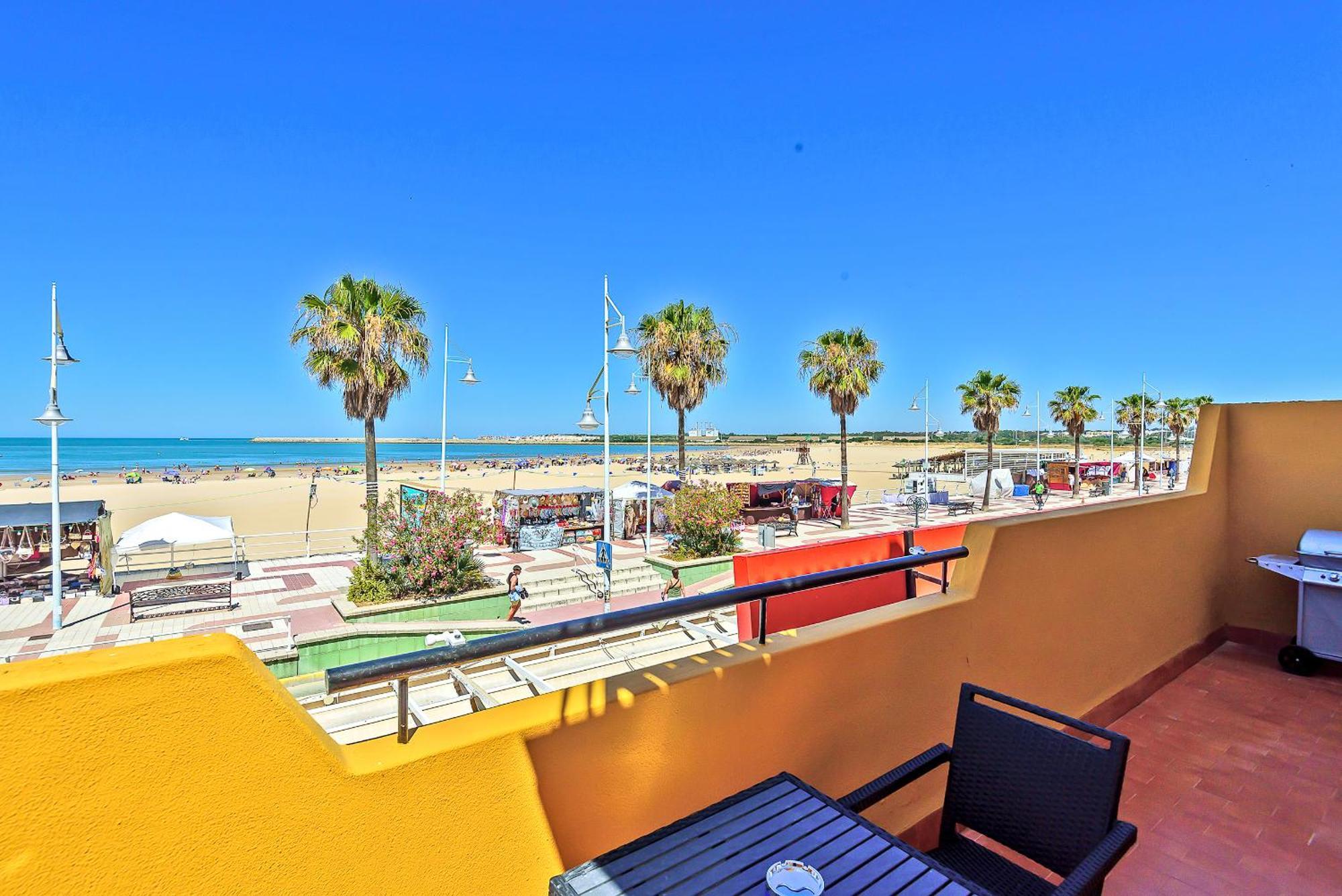 Beachfront Duplex 1ª Linea & Terraces Oceanfront El Puerto de Santa María Εξωτερικό φωτογραφία