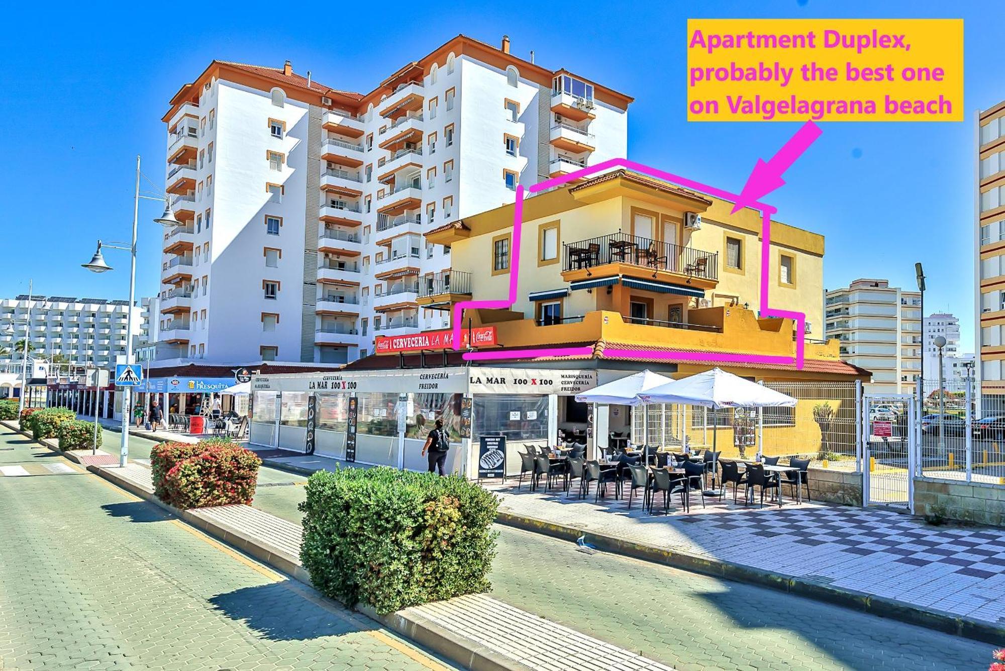 Beachfront Duplex 1ª Linea & Terraces Oceanfront El Puerto de Santa María Εξωτερικό φωτογραφία